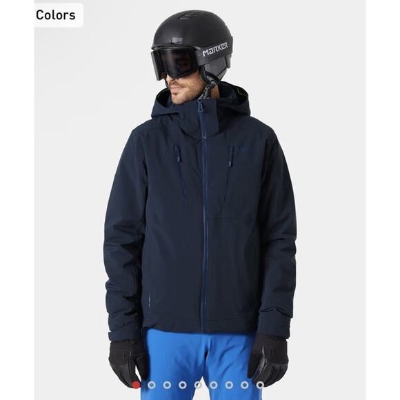 Helly Hansen Men's Alpha 4.0 Ski Jacket Navy Blue 2XL NWT $485 - Picture 1 of 16